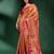 Peach Pure Silk handwoven soft saree