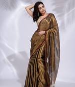 Brownies Gold Tissue handwoven soft saree