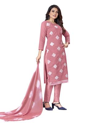 Pink embroidered cotton salwar 2