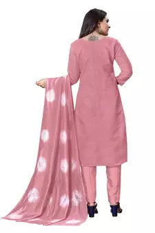 Pink embroidered cotton salwar