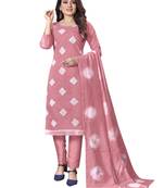 Pink embroidered cotton salwar