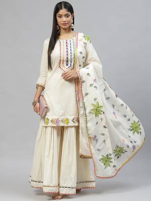 Cream gotta patti cotton salwar 4