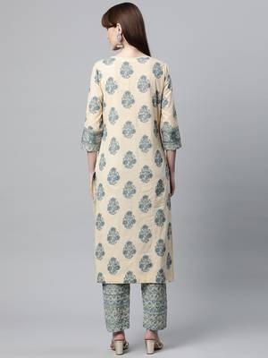Beige gotta patti cotton salwar 2