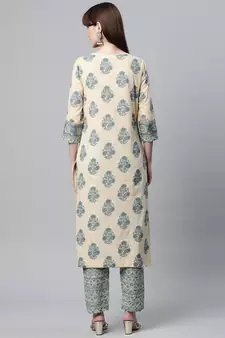 Beige gotta patti cotton salwar
