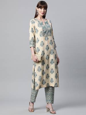 Beige gotta patti cotton salwar 3