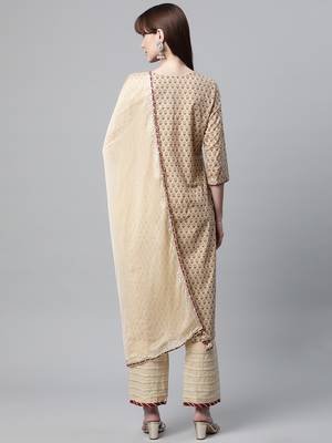 Beige gotta patti cotton salwar 3