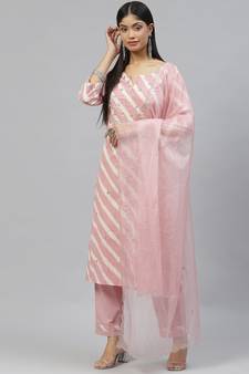 Light-pink gotta patti cotton salwar