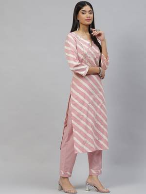 Light-pink gotta patti cotton salwar 2