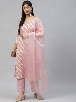 Light-pink gotta patti cotton salwar 4