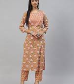 Pink sequins cotton salwar