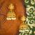 Gold pearl jhumkas