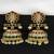 Gold emerald   jhumkas