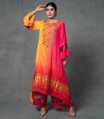 Multicolor Hand Embroidered Kurta Set