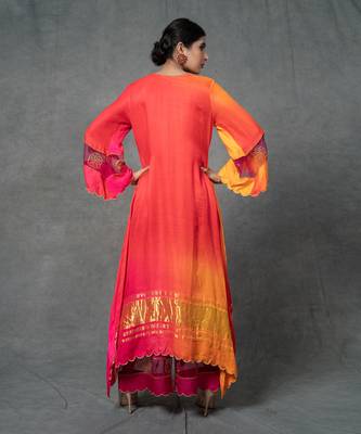 Multicolor Hand Embroidered Kurta Set 3