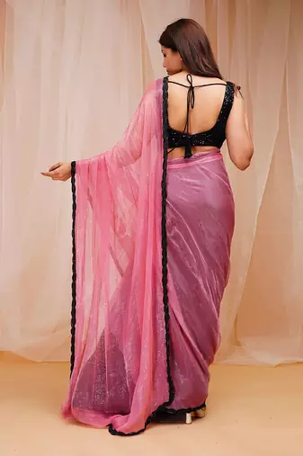 ROSE PINK READY TO WEAR SAREE