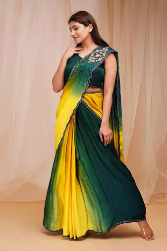 Multicolored READY TO WEAR SAREE