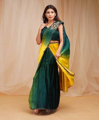 Multicolored READY TO WEAR SAREE 1