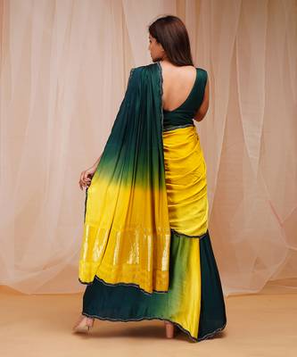 Multicolored READY TO WEAR SAREE 4