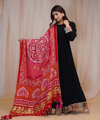 jet black anarkali 1