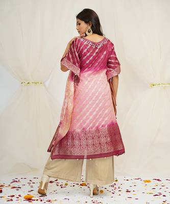 SHADING OF LEMONADE PINK AND MAGENTA PINKKAFTAAN 3