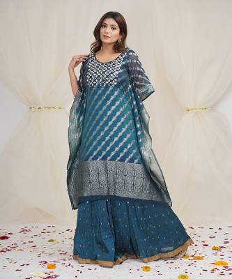 SHADING OF YALE BLUE AND PRUSSIAN BLUEKAFTAAN 2