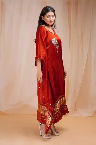 RUST RED KAFTAAN