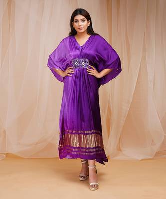4D DYEING OF HELIOTROPE PURPLE AND VIOLETKAFTAAN 1