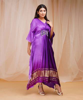 4D DYEING OF HELIOTROPE PURPLE AND VIOLETKAFTAAN 2