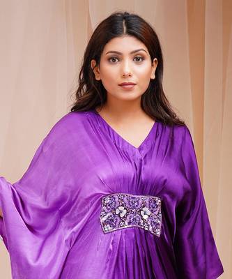 4D DYEING OF HELIOTROPE PURPLE AND VIOLETKAFTAAN 3