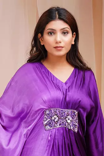 4D DYEING OF HELIOTROPE PURPLE AND VIOLETKAFTAAN