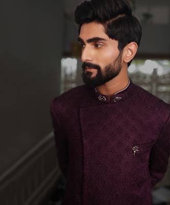 Purple Oshya Bandhgala 2