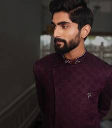 Purple Oshya Bandhgala