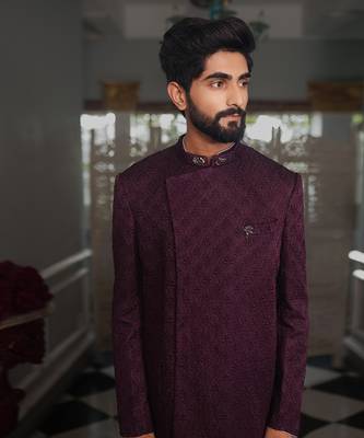 Purple Oshya Bandhgala 1