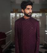 Purple Oshya Bandhgala