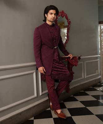 Puple Shad Indowestern 2