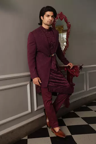 Puple Shad Indowestern