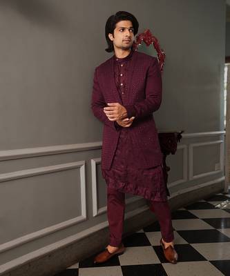 Puple Shad Indowestern 1