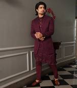 Puple Shad Indowestern