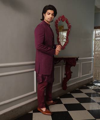 Puple Shad Indowestern 3