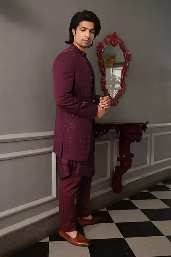 Puple Shad Indowestern