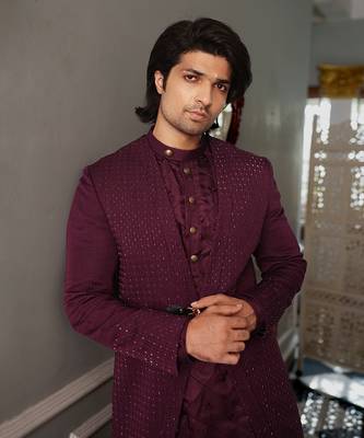 Puple Shad Indowestern 4