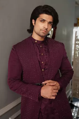 Puple Shad Indowestern