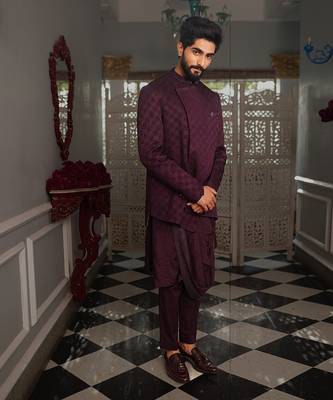 Purple Oshya Indowestern 2