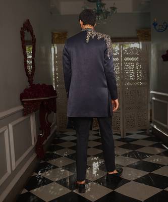 Blue Valmi Indowestern Set 3