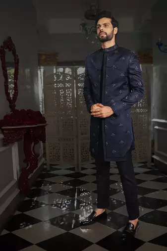 Blue Kriya Indowestern Set