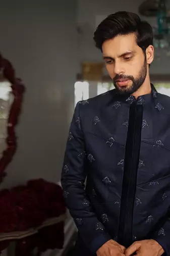Blue Kriya Indowestern Set