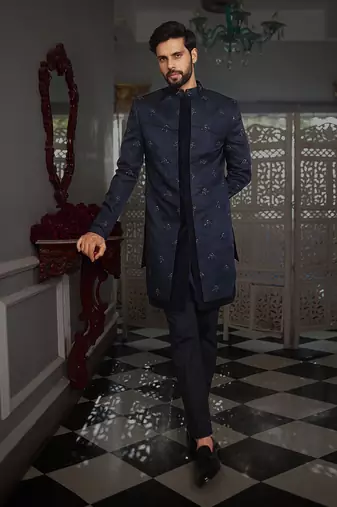 Blue Kriya Indowestern Set