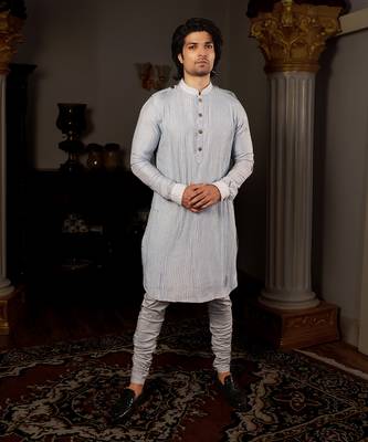Blue Sharatha Kurta Set 1