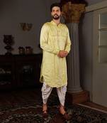 Yellow Dhaya Kurta Set
