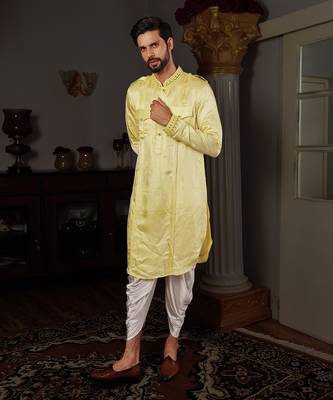 Yellow Dhaya Kurta Set 3